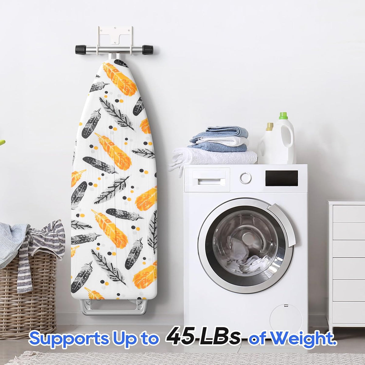 ORLESS Ironing Board Holder Wall Mount, Ironing Board Hanger, Ironing Board Holder, Iron Board Hook
