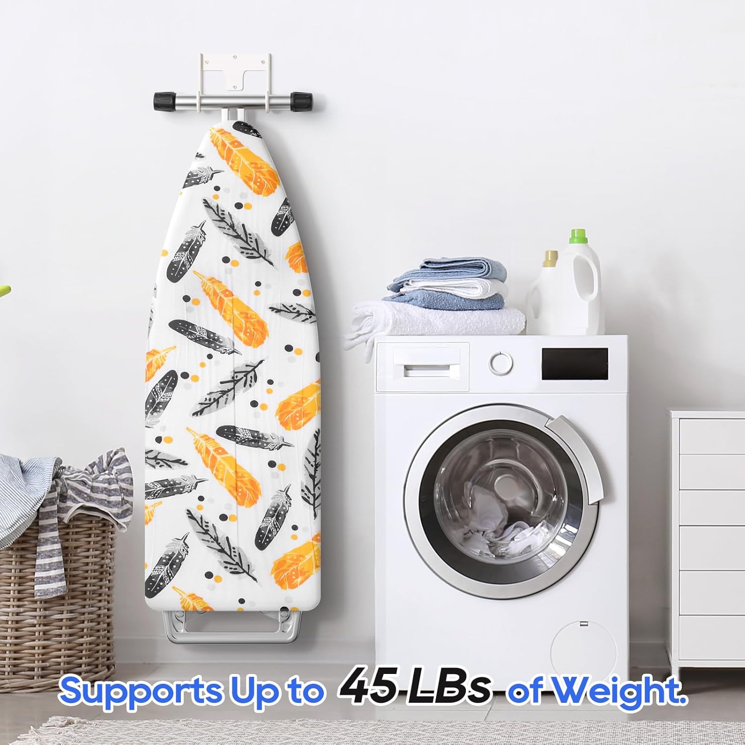 ORLESS Ironing Board Holder Wall Mount, Ironing Board Hanger, Ironing Board Holder, Iron Board Hook
