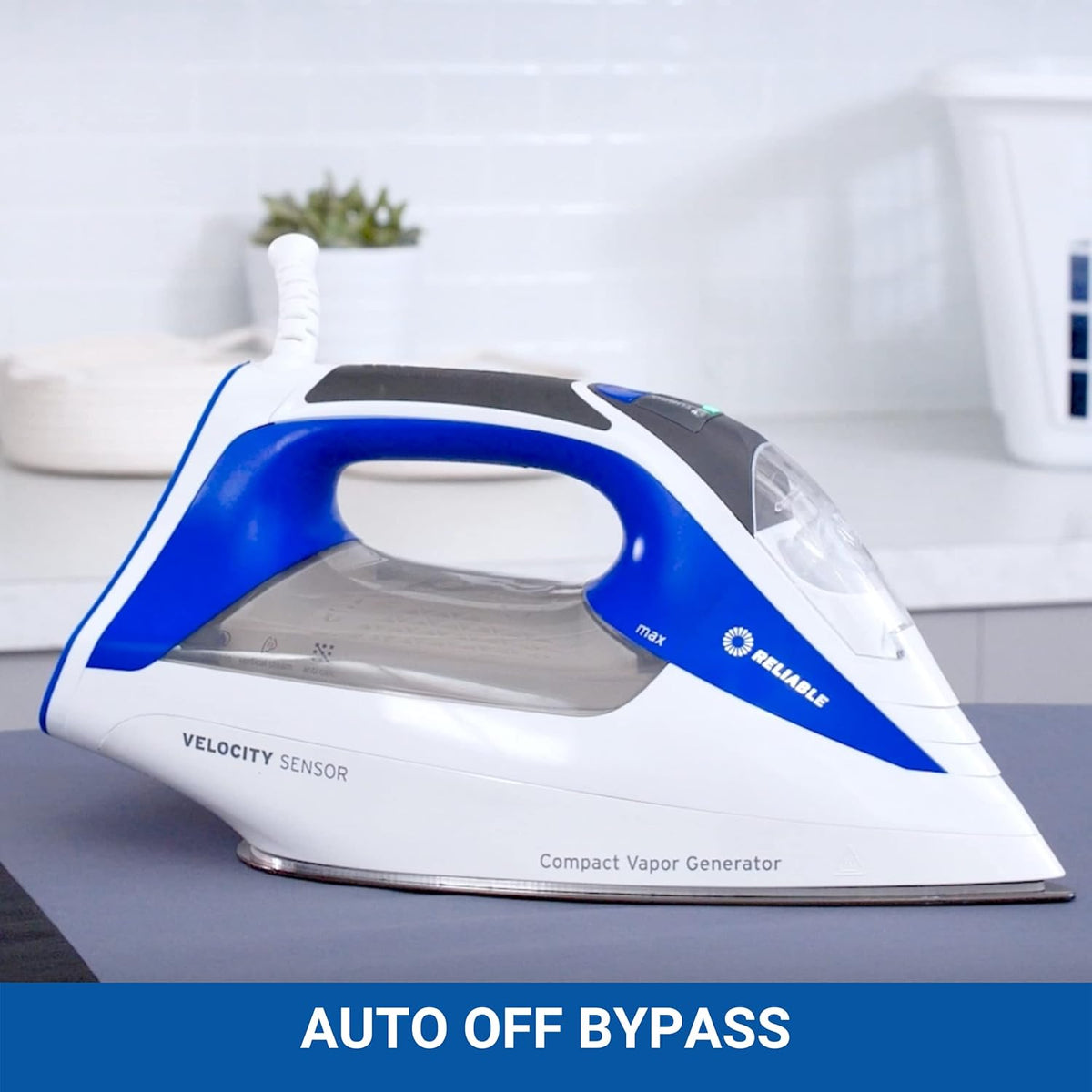 Reliable Velocity 240IR 1800W Steam Iron - Compact Vapor Generator Home Iron for Clothes, Sewing