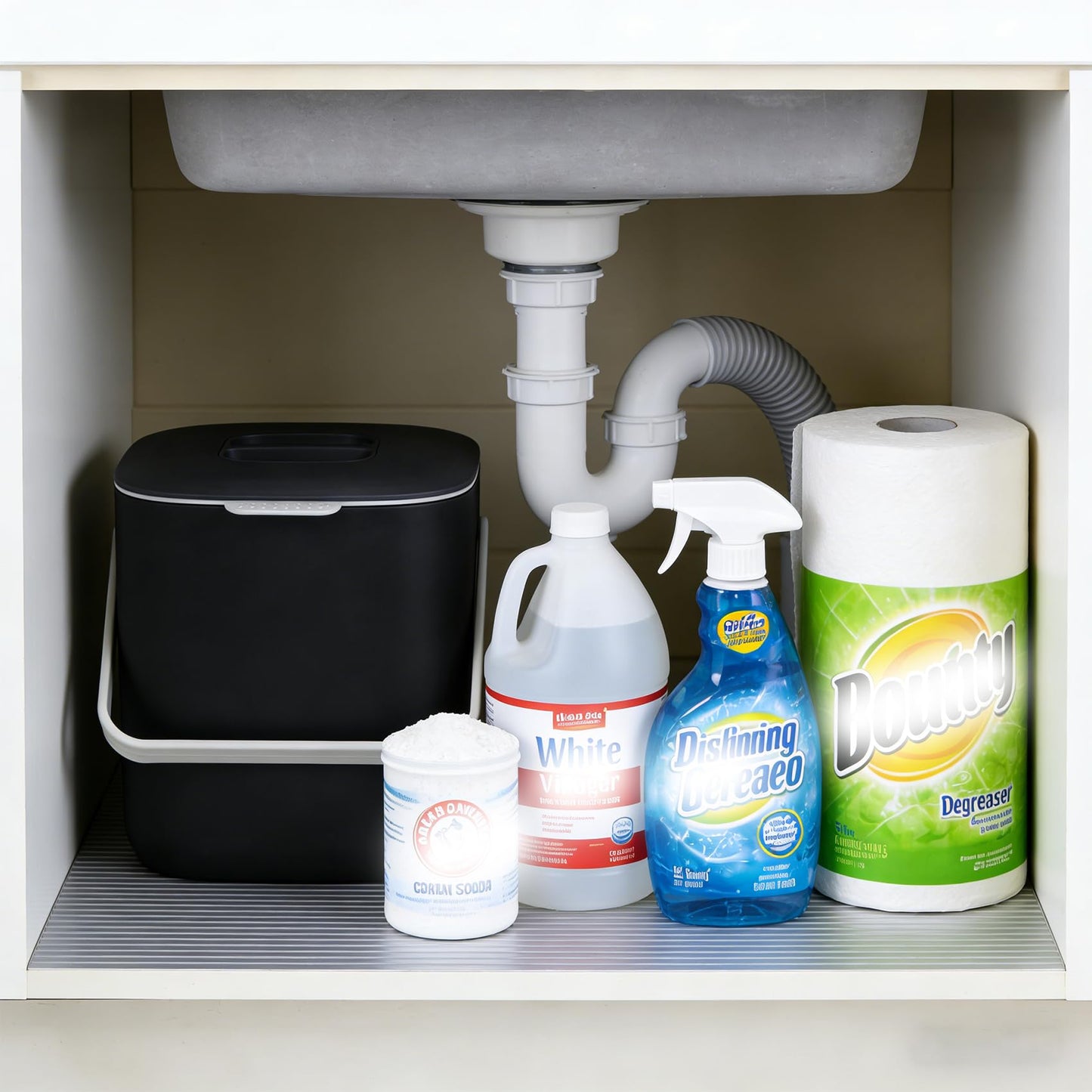 Compost Bin Kitchen, Sealed Countertop Compost Bin，No Filter Required, 0.7Gal Indoor Compost Bin