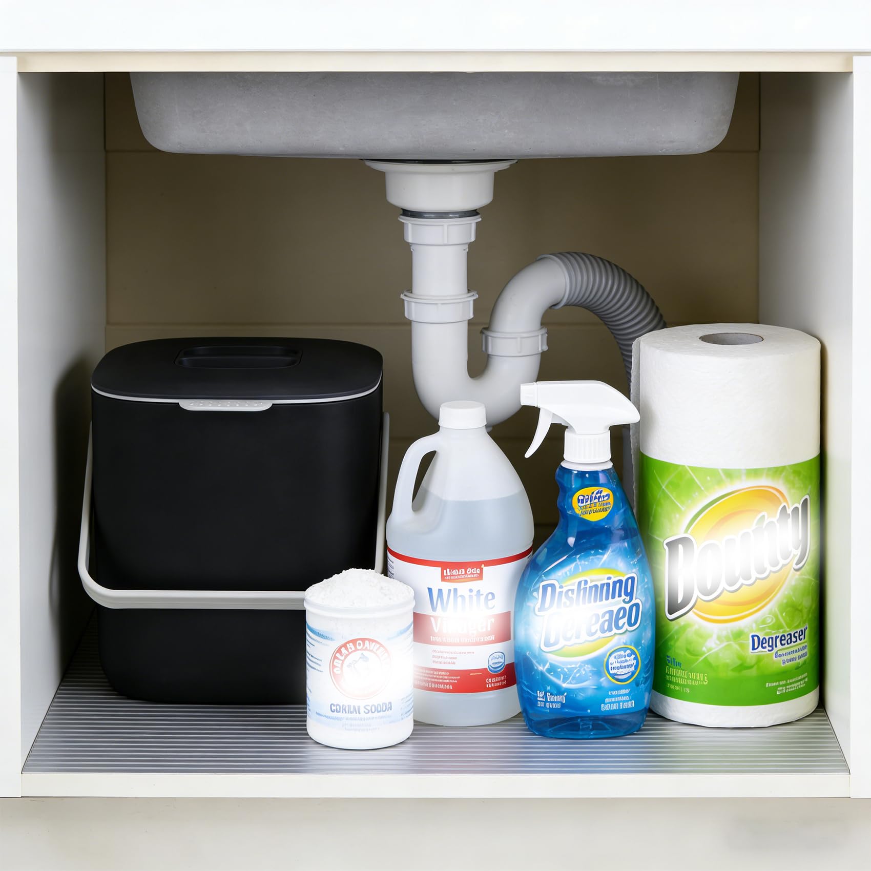 Compost Bin Kitchen, Sealed Countertop Compost Bin，No Filter Required, 0.7Gal Indoor Compost Bin