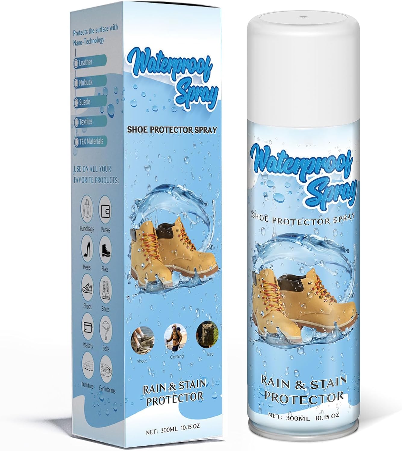 etching Shoe Protector Spray, Suede Protector Spray, Rain & Stain Waterproof Protection for Shoes