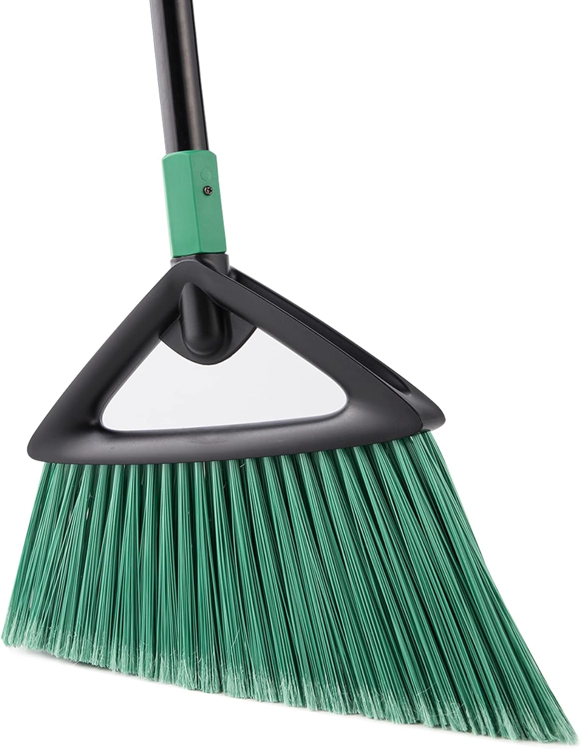 Eyliden Broom, Angle Broom with 57" Long Handle | Fit Heavy-Duty Cleaning, Also Works Well Fine