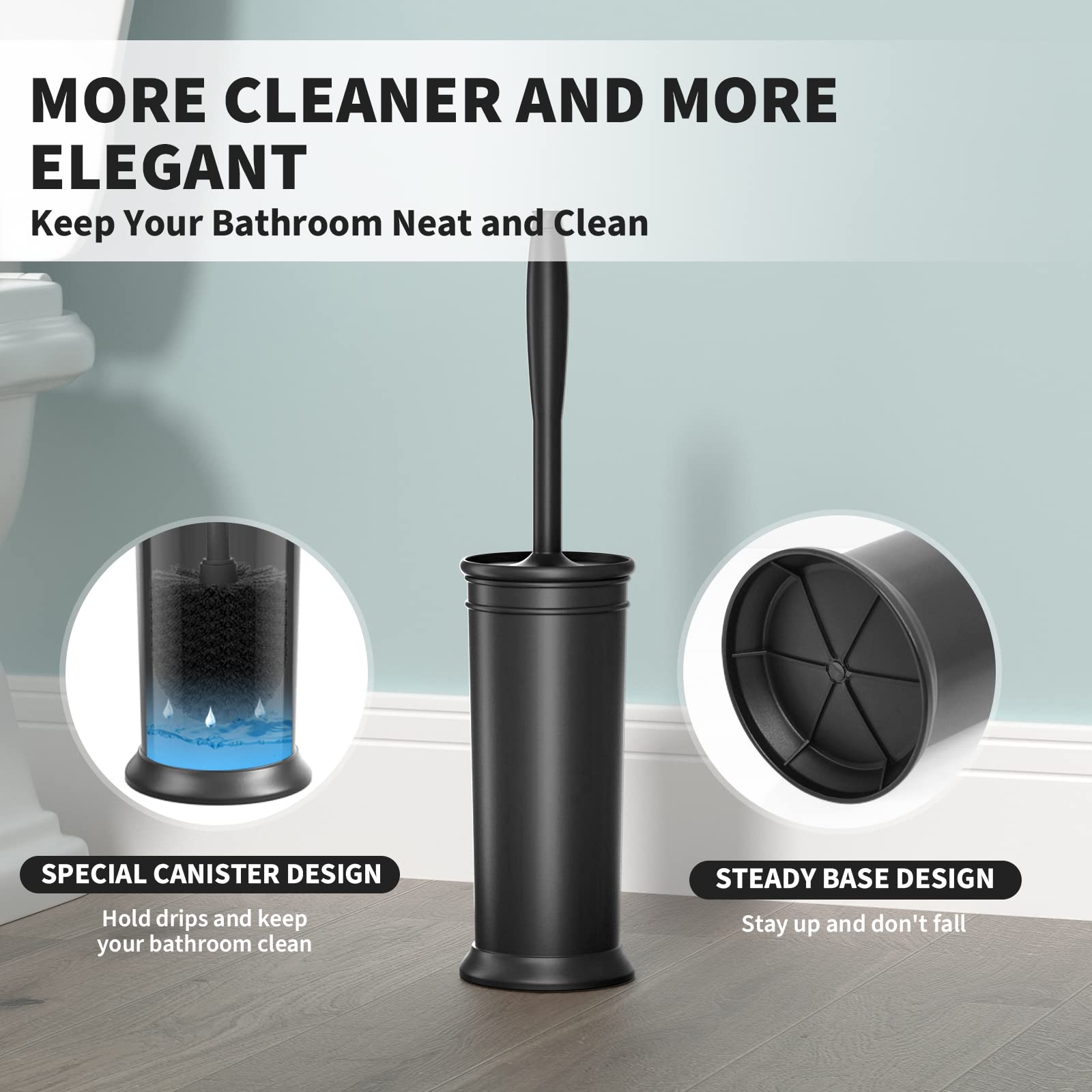 UPTRONIC Toilet Brush, 1 Set), Black – view 5