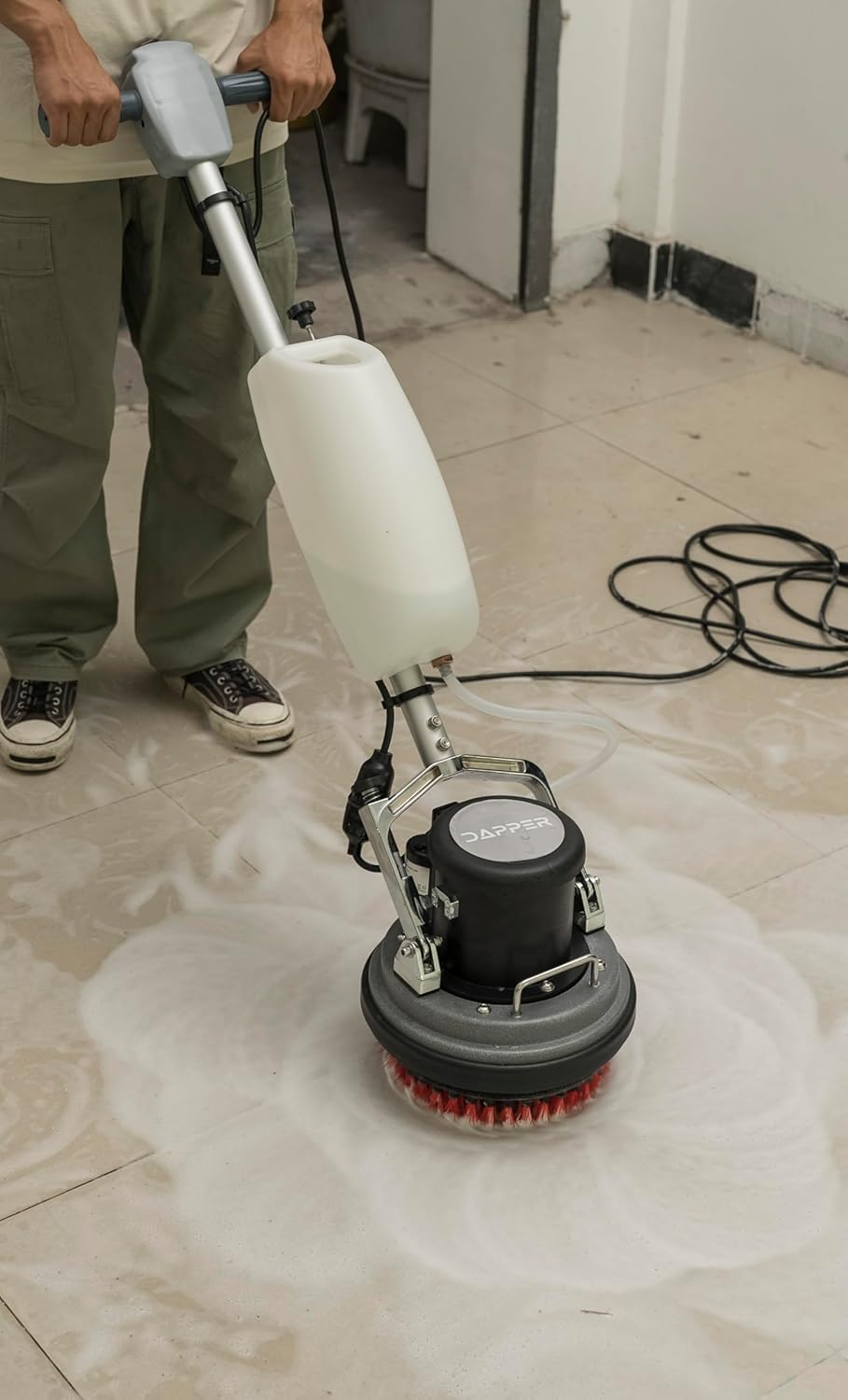 10" Heavy-duty Multi-Functional Floor Buffer Polisher Machine - Clean, Buff, Scrubb and Polish with