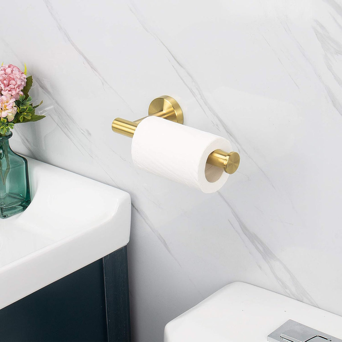 NearMoon Bathroom Toilet Paper Holder, Premium SUS304 Stainless Steel Rustproof Wall Mounted Toilet