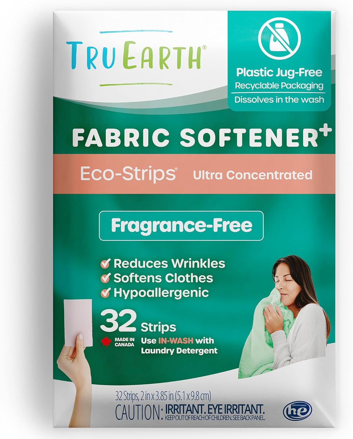 Tru Earth Fabric Softener Strips for Washing Machine, Alternative to Fabric Softener Liquid and