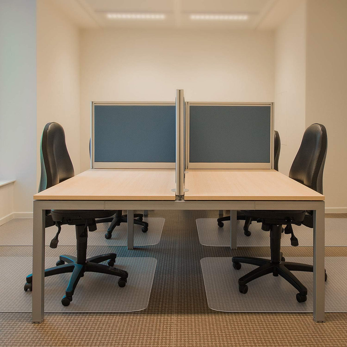 Kuyal Desk Chair Mat for Carpet, 30'' x 48'' Rectangle Transparent Mats for Chairs Good for Desks