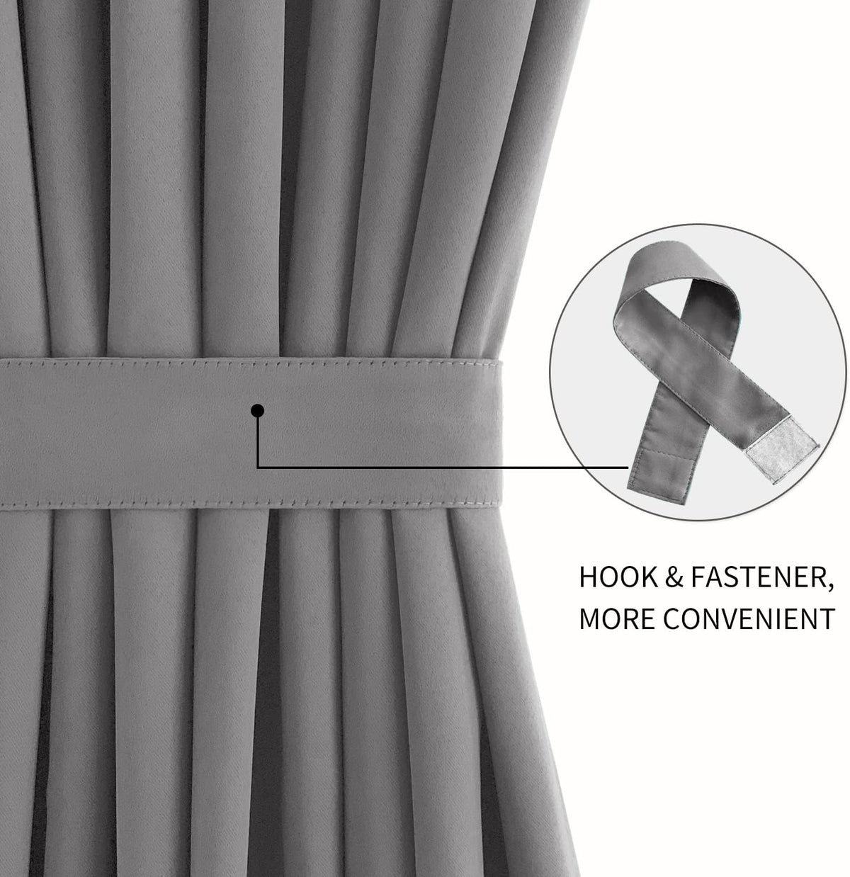 DWCN French Door Curtains – Rod Pocket Thermal Blackout Curtain for Doors with Glass Window