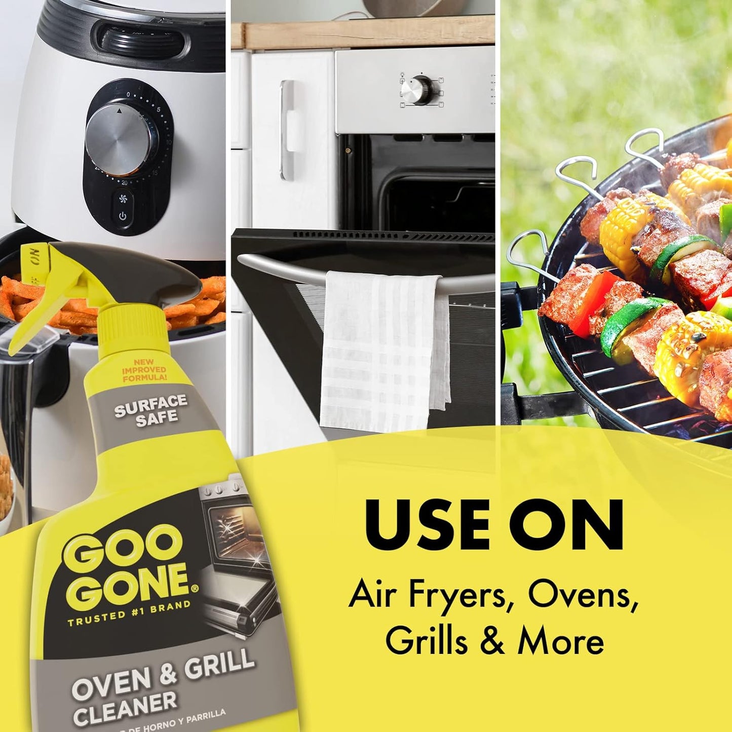 Goo Gone Oven and Grill Cleaner - 28 Ounce - Removes Tough Baked On Grease and Food Spills Surface