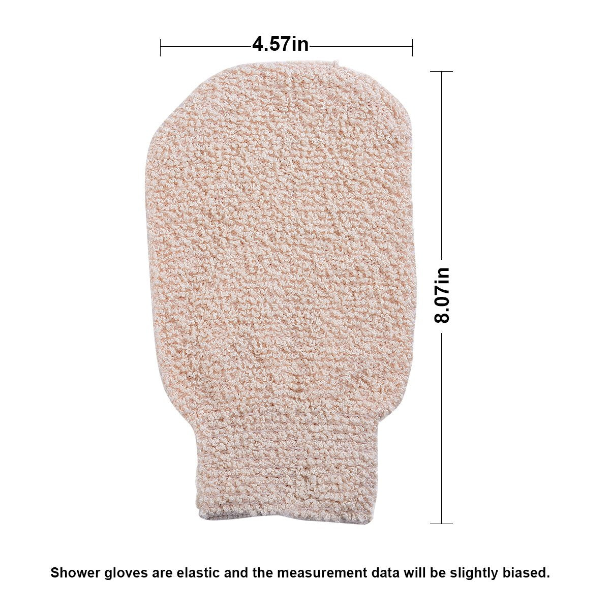 Bath Shower Gloves- Elastic Bath Mitts for Deep Cleansing & Gentle Exfoliation- Machine Washable (2