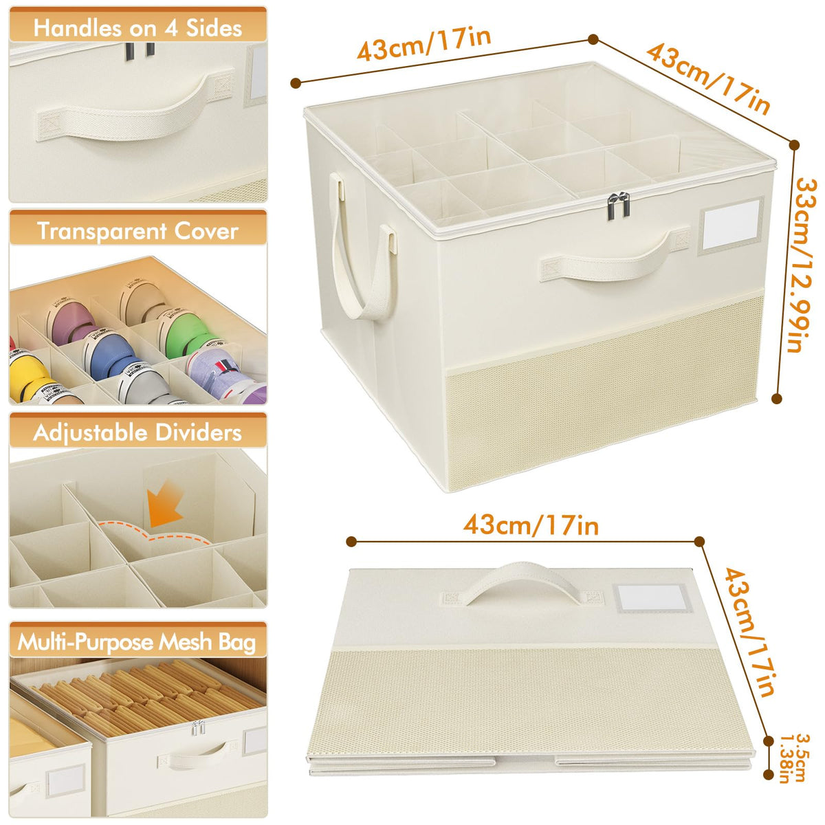 Plus Size 2 Pack Shoe Organizer for Closet, Foldable Shoe Storage Box