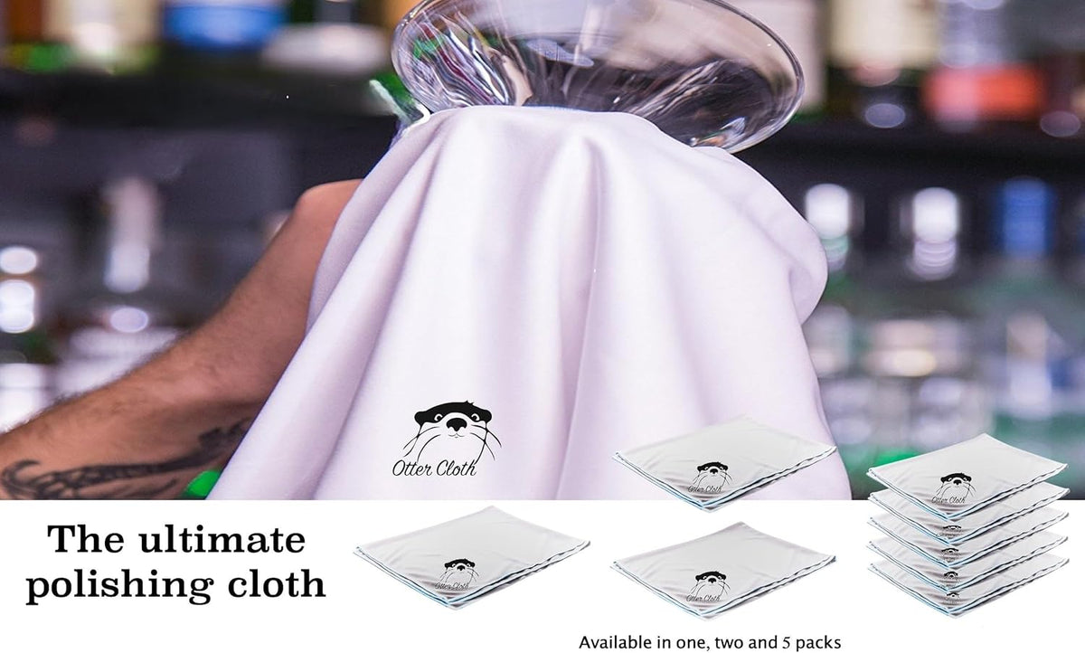 Trendy Bartender Toast to Perfection Microfiber Glass Polishing Lint-Free Cloth for Spotless Shine