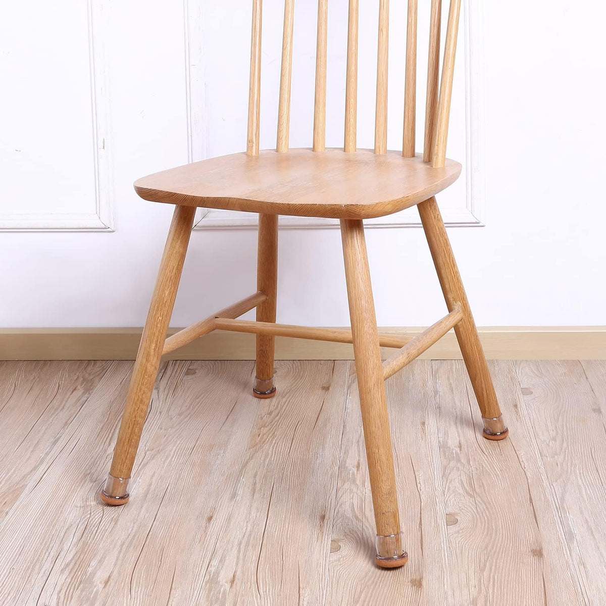Ezprotekt 24 Pcs Clear Chair Leg Floor Protectors for Hardwood Floors, Floor Protectors for Chairs