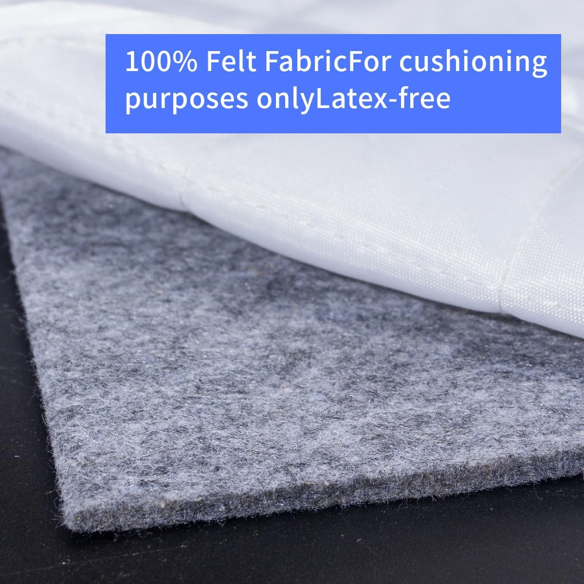 Felt Rug Pad, 8x10 Ft Extra Large Area Rug Cushioned Carpet Pad, Thick Felt Rug Pads for All
