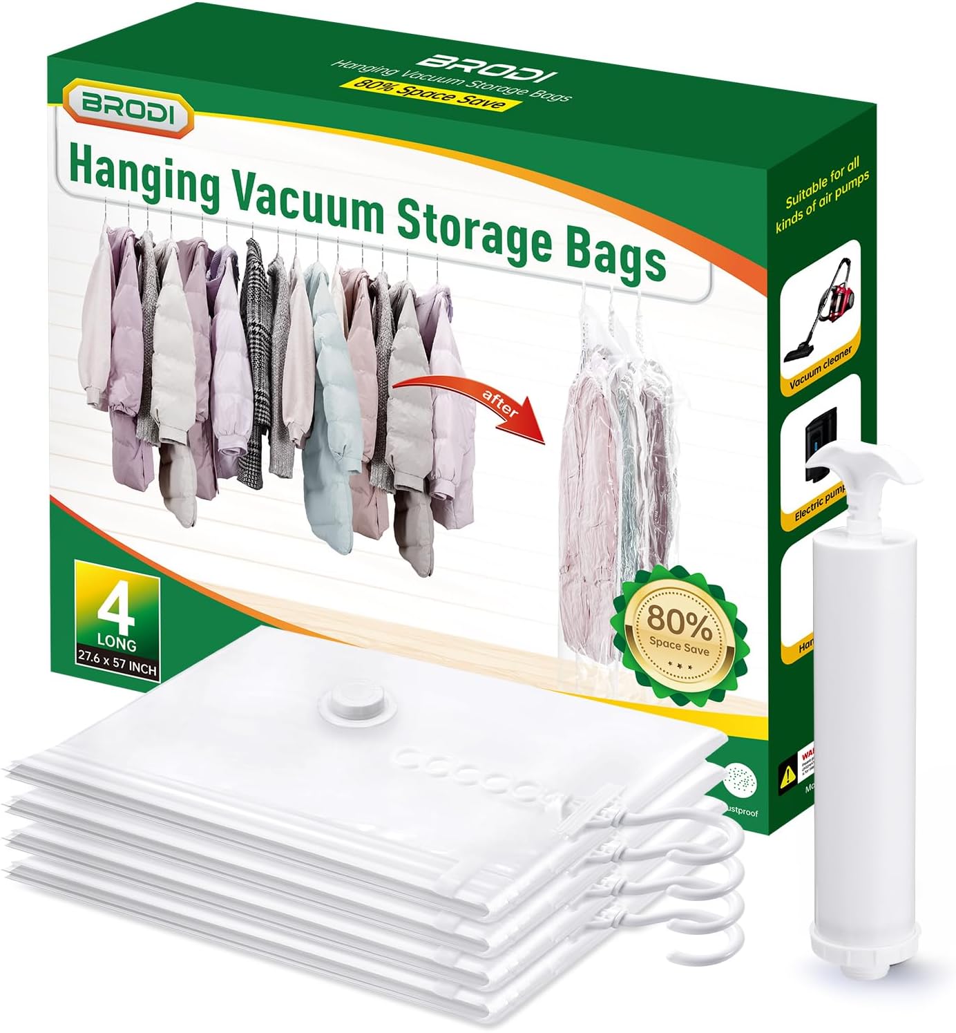 Hanging Vacuum Storage Bags For Clothes With Hand Pump,Coat Storage Bag Hanging,Vacuum Bags For