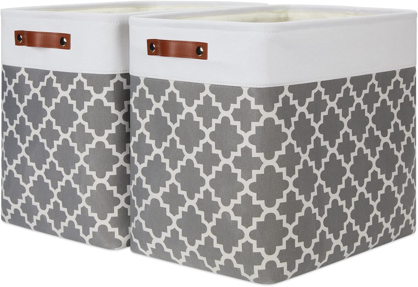 DULLEMELO Storage Baskets Large 17"x12"x15" Foldable Rectangular Storage Bins Baskets for