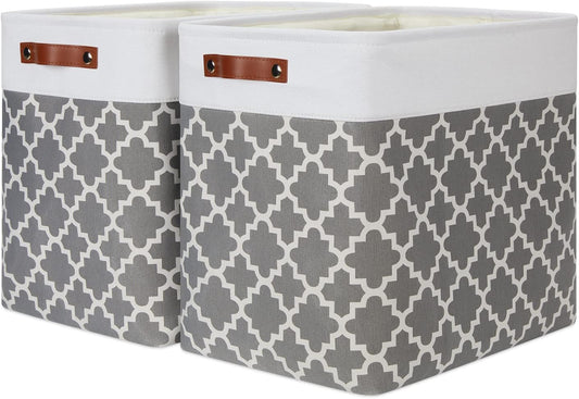 DULLEMELO Storage Baskets Large 17"x12"x15" Foldable Rectangular Storage Bins Baskets for