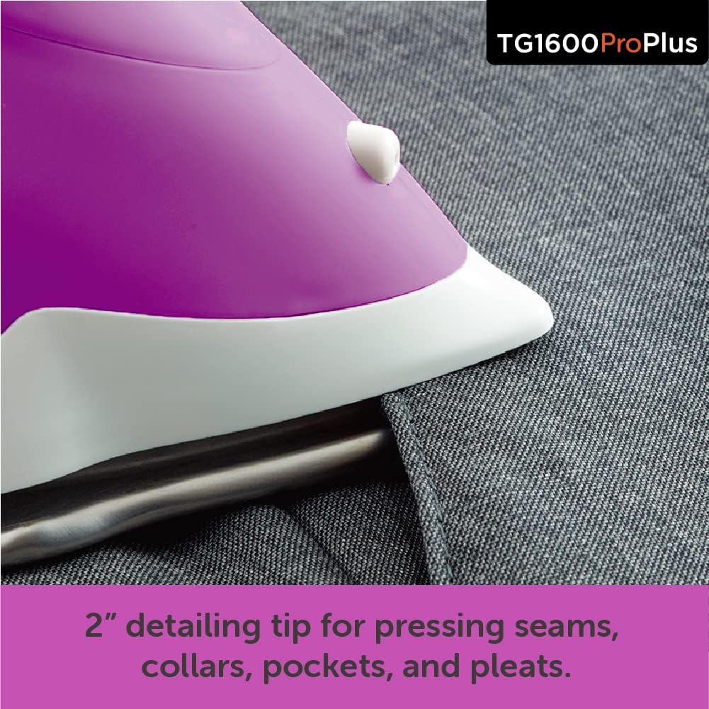 oliso TG1600 ProPlus Smart Iron with Auto-Lift – 1800 Watt Steam Iron for Clothes, Sewing, Quilting