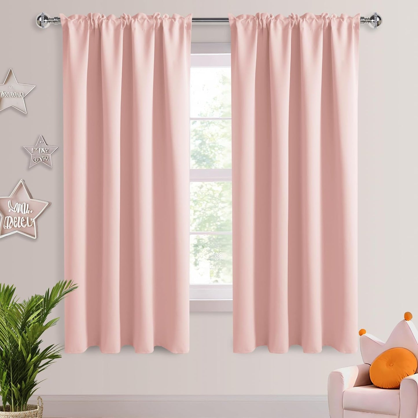DWCN Blackout Curtains – Thermal Insulated, Energy Saving & Noise Reducing Bedroom and Living Room