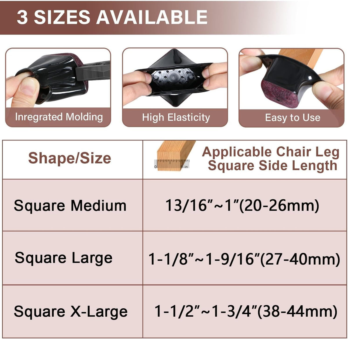 YOZON Chair Leg Floor Protector Chair Leg Protectors for Hardwood Floors Felt Furniture Pads
