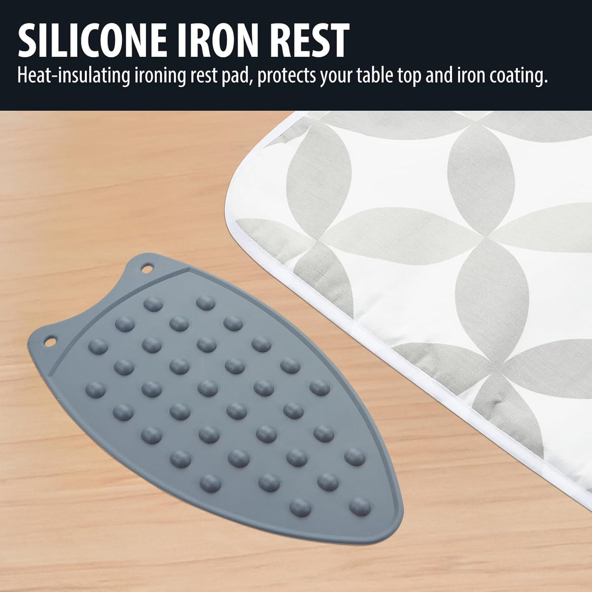 Seiritex Ironing Mat, Portable Ironing Pad 39.4 x 18.9 inch Table Top Iron Board 5 in 1 Travel Iron