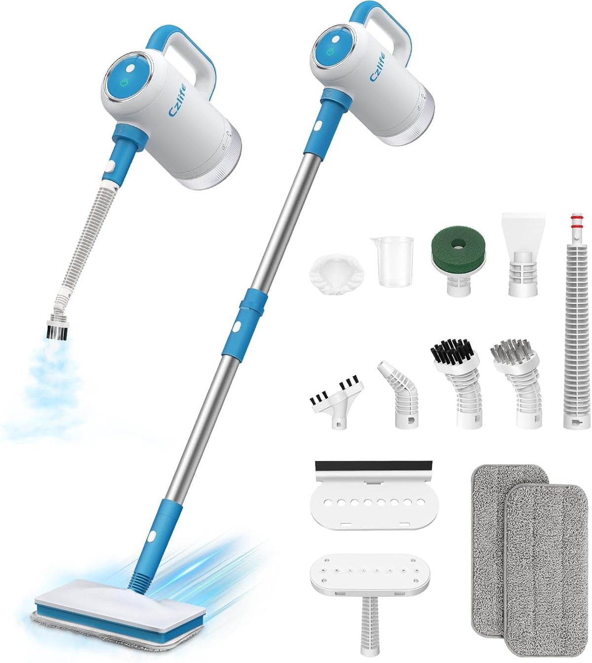 13-in-1 Steam Mop, Handheld Steam Cleaner for Home and Floor Cleaning, Floor Steamers for Hardwood