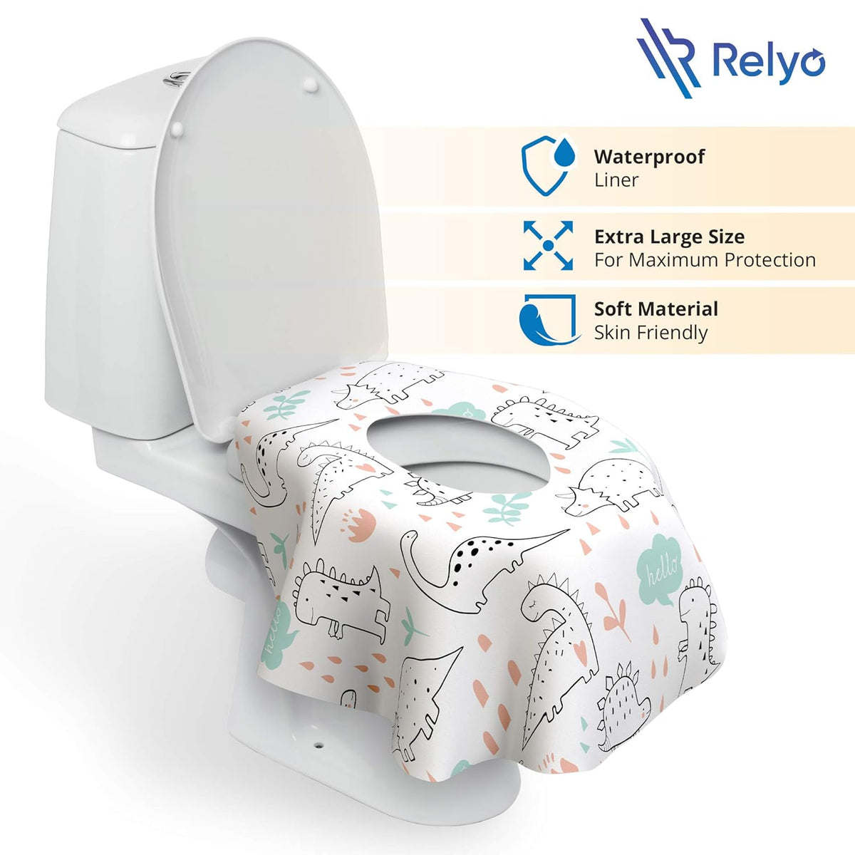 Toilet Seat Covers Disposable - 20 Pack - Waterproof, Ideal for Kids and Adults – Extra Large