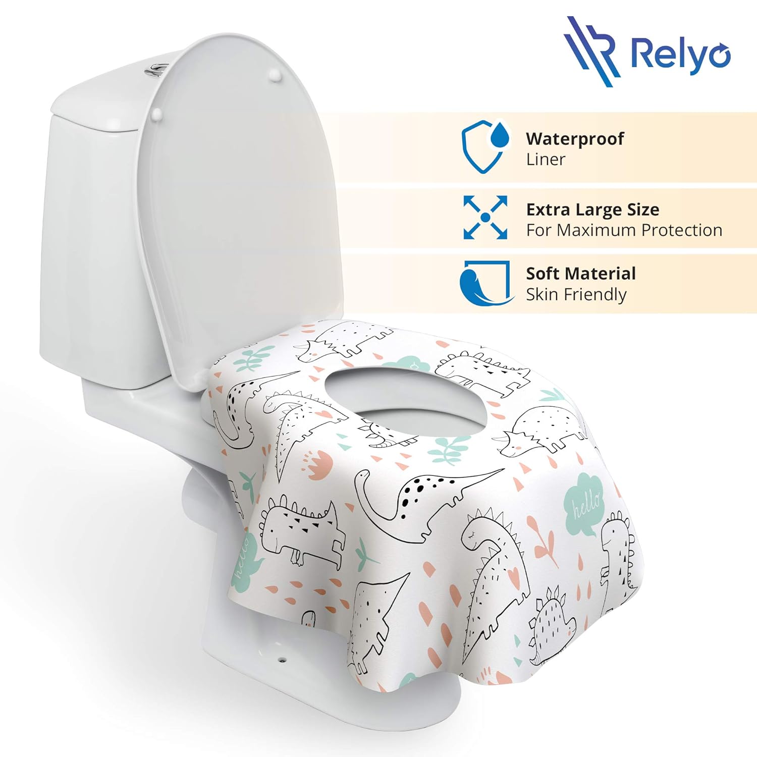 Toilet Seat Covers Disposable - 20 Pack - Waterproof, Ideal for Kids and Adults – Extra Large