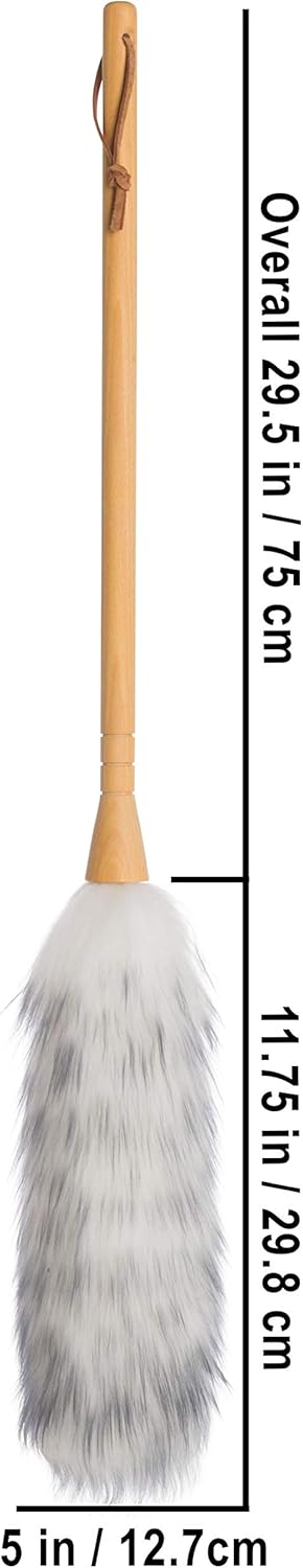 REDECKER Lambswool Duster, Natural Magnet for Dust and Fine Particles, Cleans Without Scratching