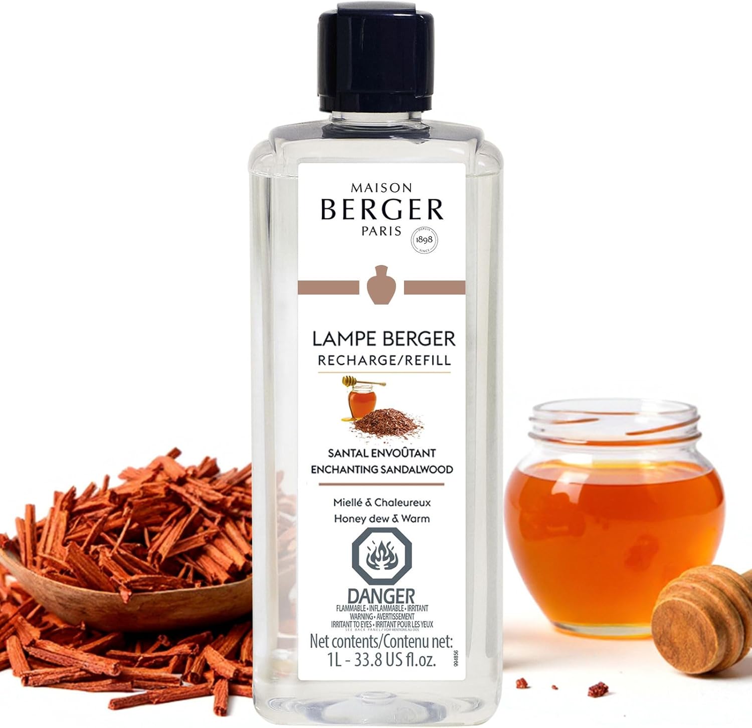 Maison Berger - Enchanting Sandalwood - Lampe Berger Fragrance Refill for Home Fragrance Oil