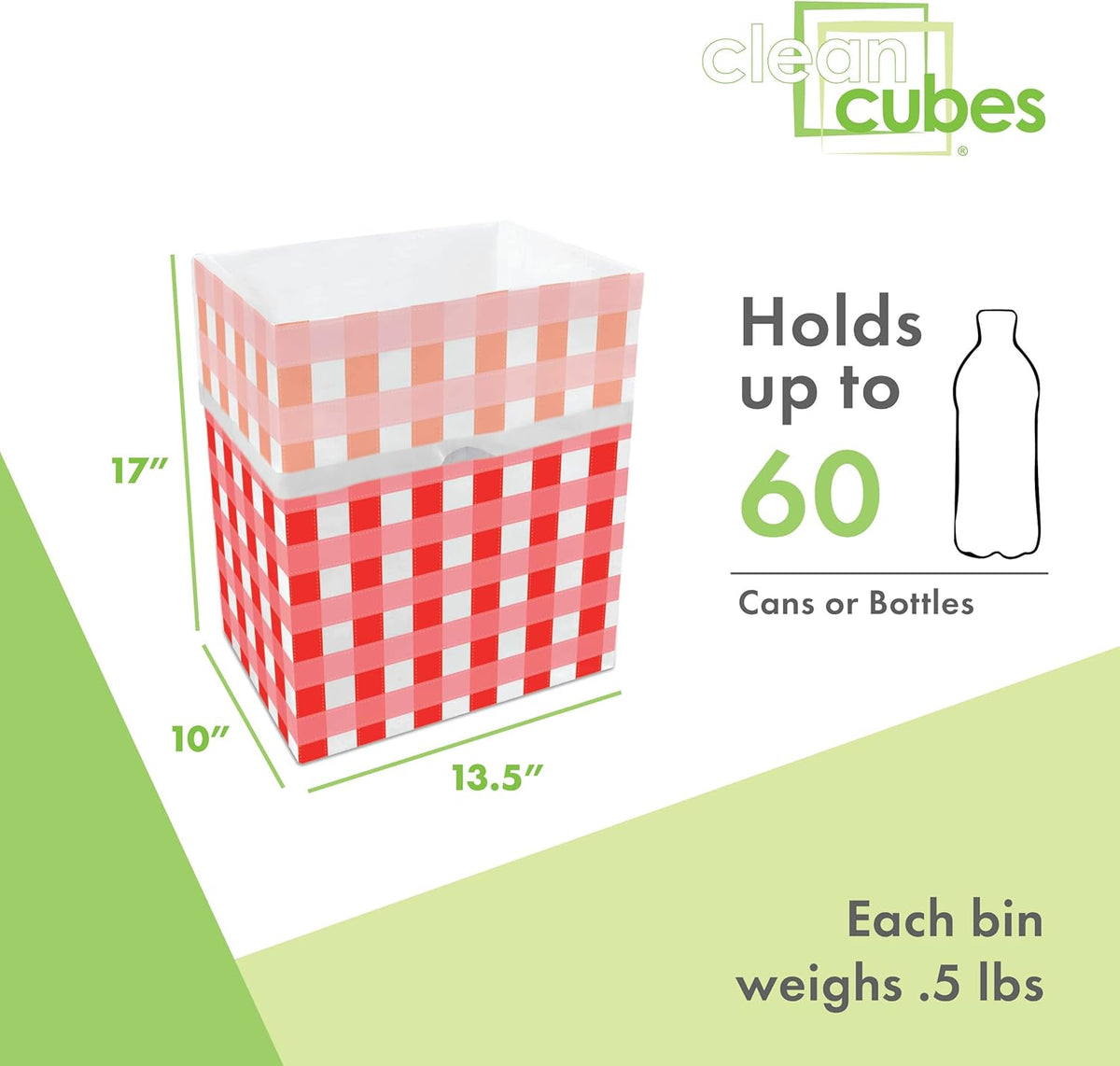 13 Gallon Disposable Pop-Up Trash Cans (3-Pack) with Fitted Bags – Foldable Garbage & Recycling
