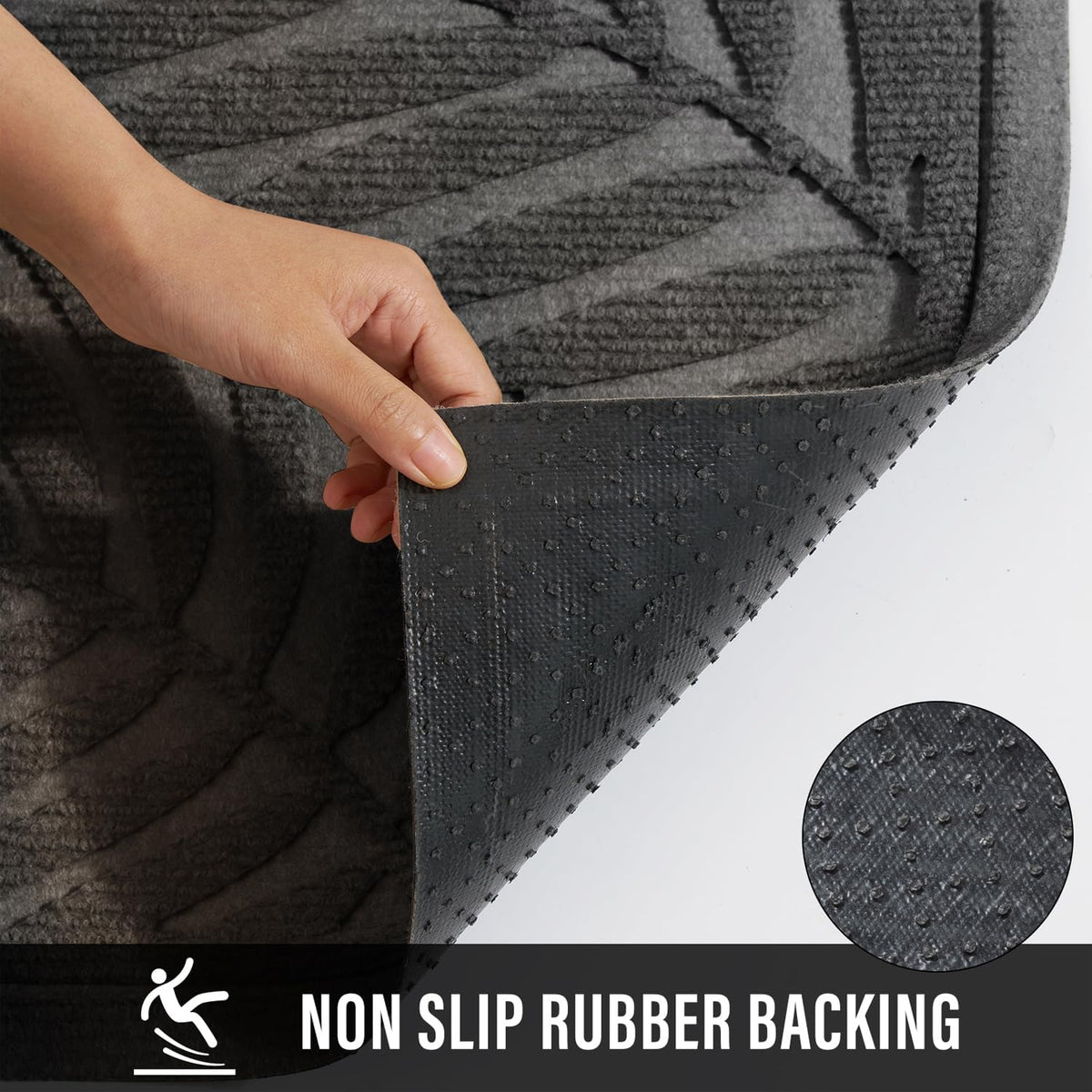 Front Door Mat, Absorbent Resist Dirt Welcome Door Mat Indoor Outdoor, Waterproof Doormat, Sturdy