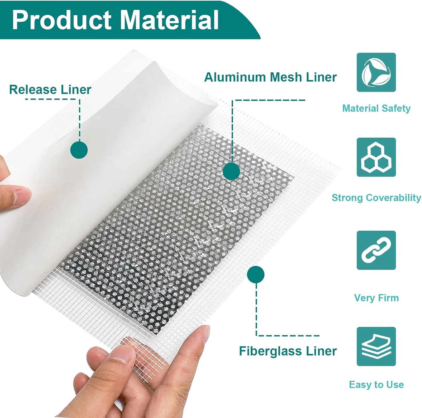 10 Pack Drywall Repair Kit for Large Holes, 4/6/8 Inch Dry Wall Patch Kits for Erase a Small Nail