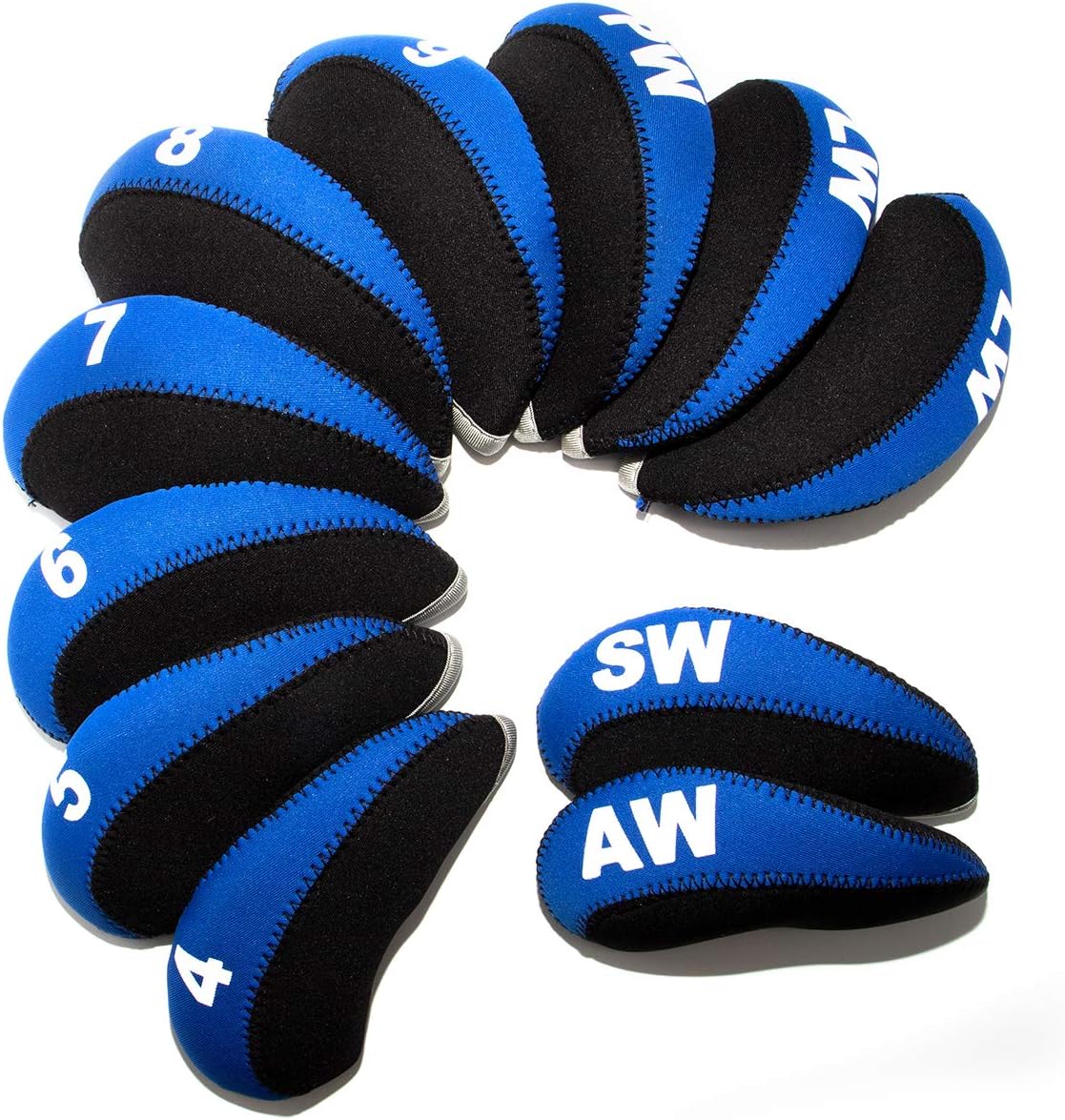 Golf Iron Club Head Covers Headcovers Set, Neoprene Golf Wedges Protective fits Taylormade M5 M6
