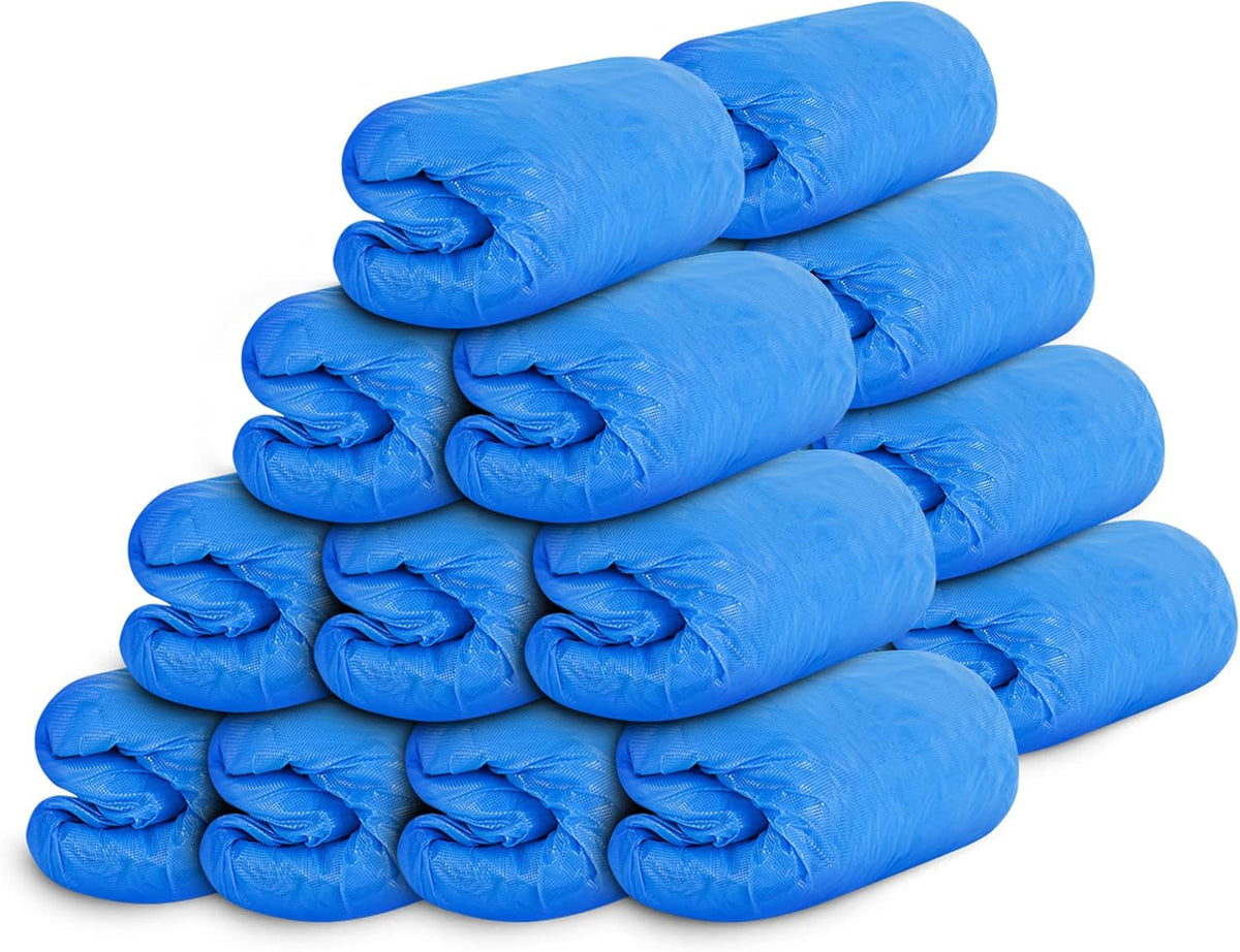 Hitituto Shoe Covers Disposable Non-slip for Indoors -200 Pieces (100 Pairs) Waterproof Premium CPE
