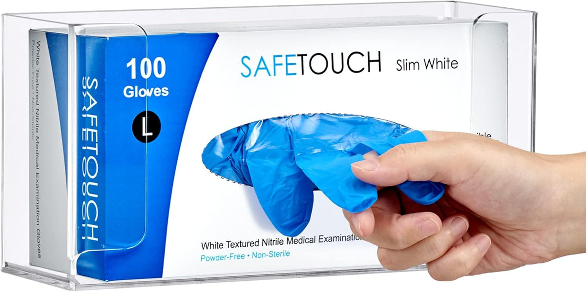 Amazing Abby Acrylic Glove Box Holder, Wall-Mounted Glove Dispenser, Floating Glove Box Organizer