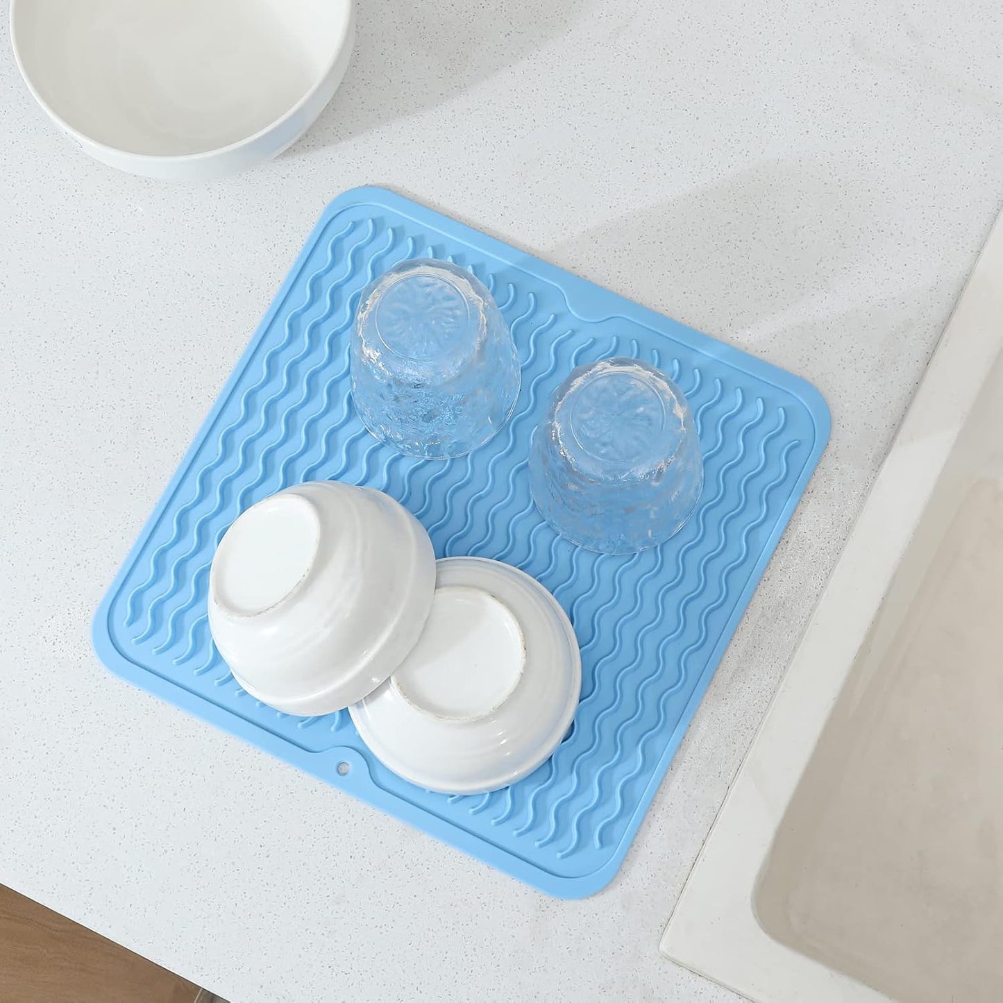 Silicone Dish Drying Mat for Multiple Usage,Easy clean,Eco-friendly,Heat-resistant Silicone Mat for