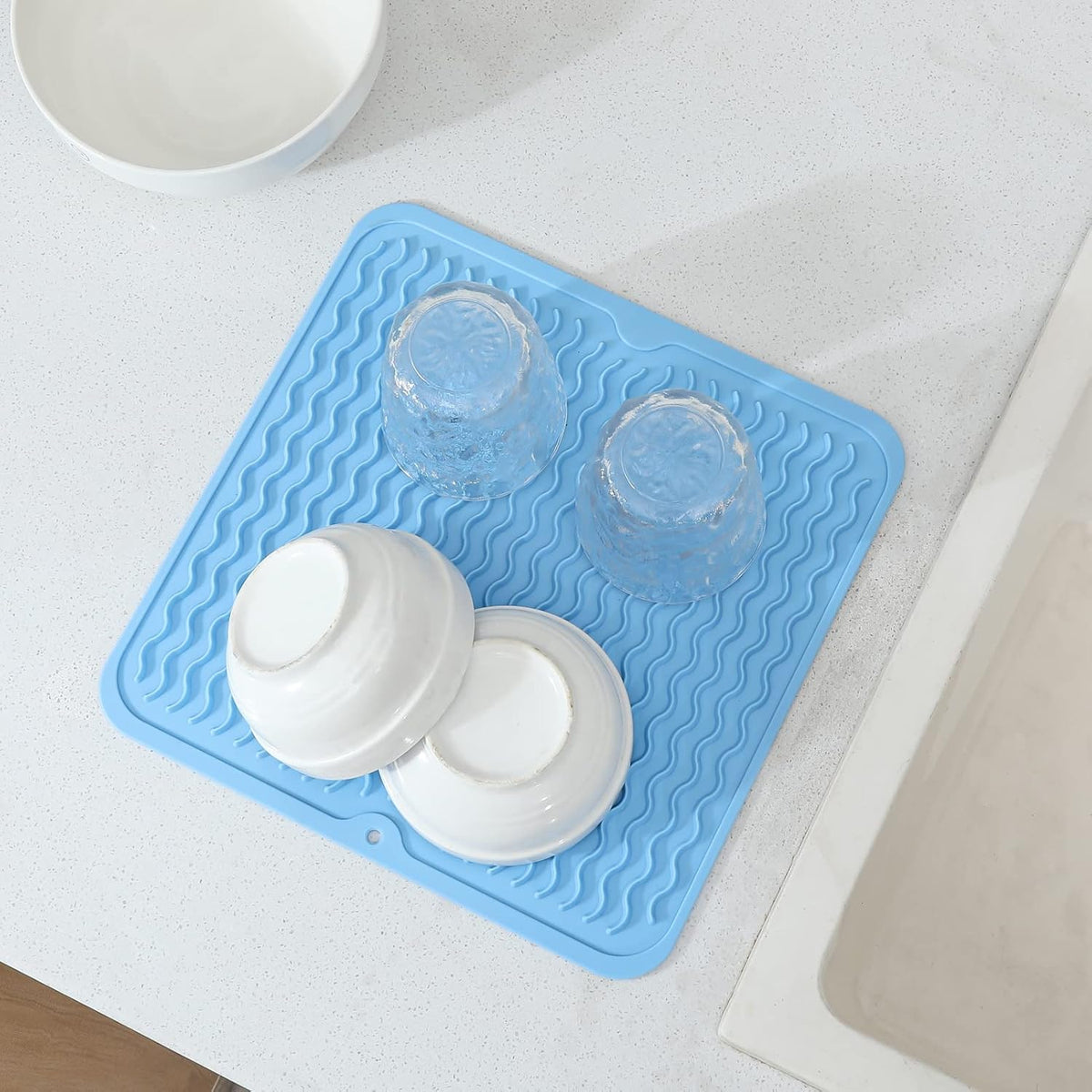 Silicone Dish Drying Mat for Multiple Usage,Easy clean,Eco-friendly,Heat-resistant Silicone Mat for