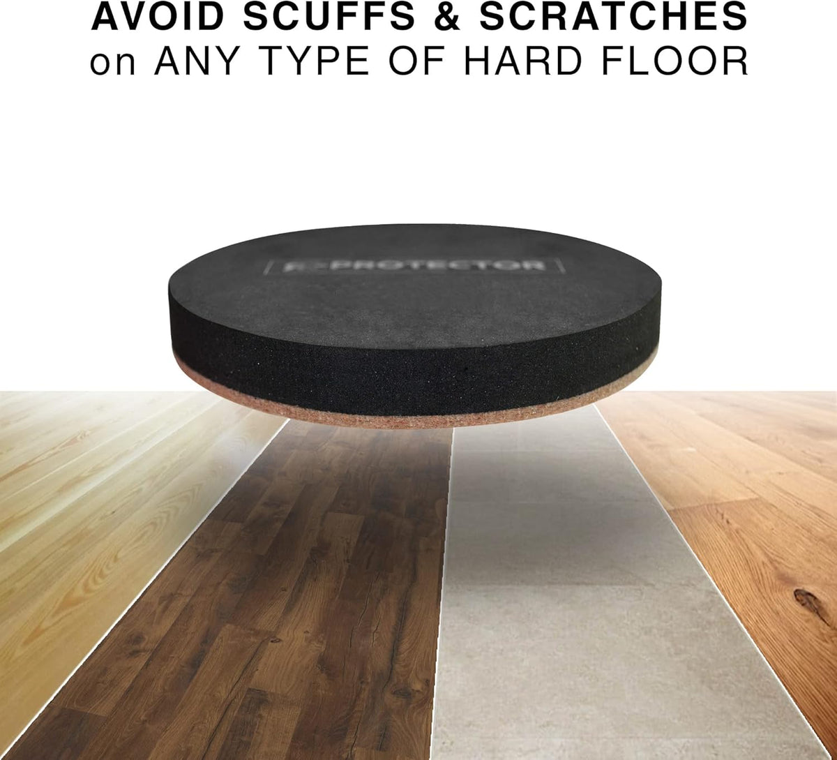Felt Furniture Sliders Hardwood Floors X-PROTECTOR – 16 PCS 3 1/2" Furniture Sliders – Heavy Duty