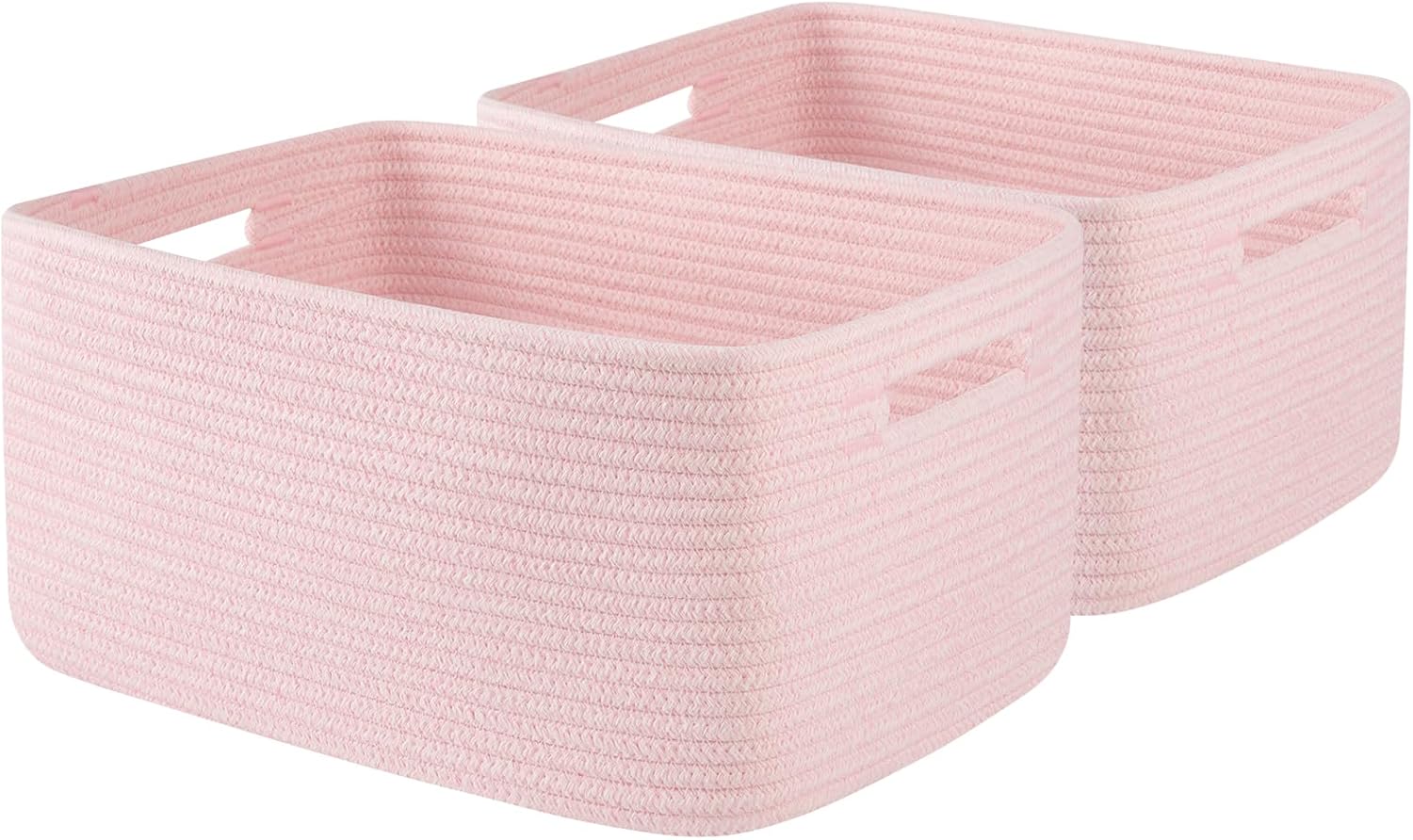 OIAHOMY Storage Basket for Shelves, Closet Cube Storage Bins Baskets for Clothes Blanket Towels