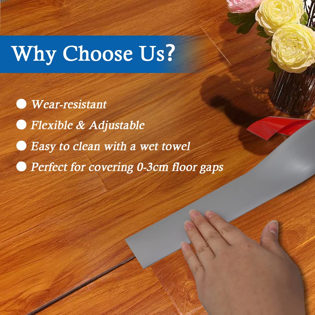 Floor Transition Strip Self Adhesive Floor Cover Strips Laminate 3" Wide Vinyl Flat Divider