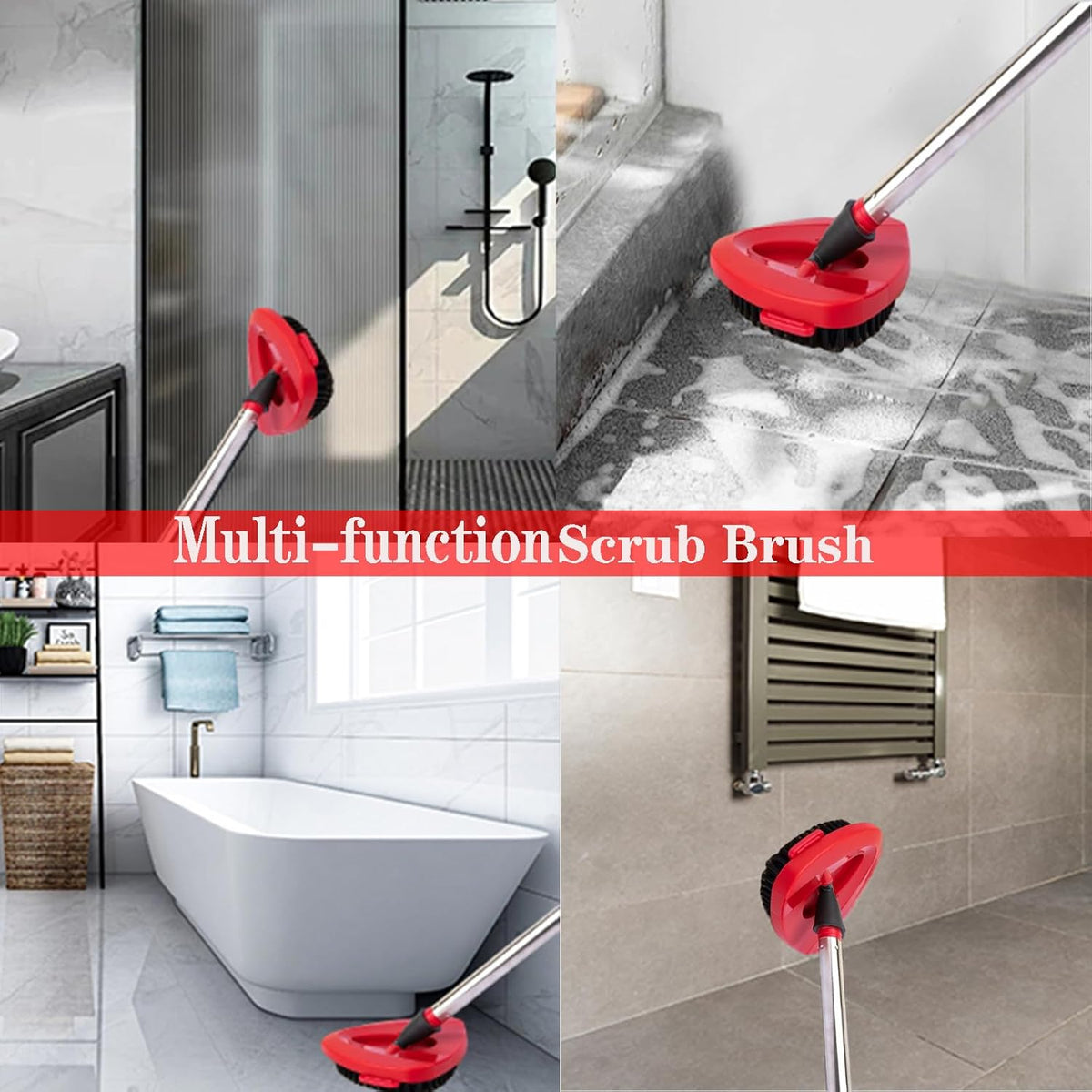 Spin Mop Replacement Handle and Mop Base Replacements for OCeda EasyWring 1-Tank Spin Mop