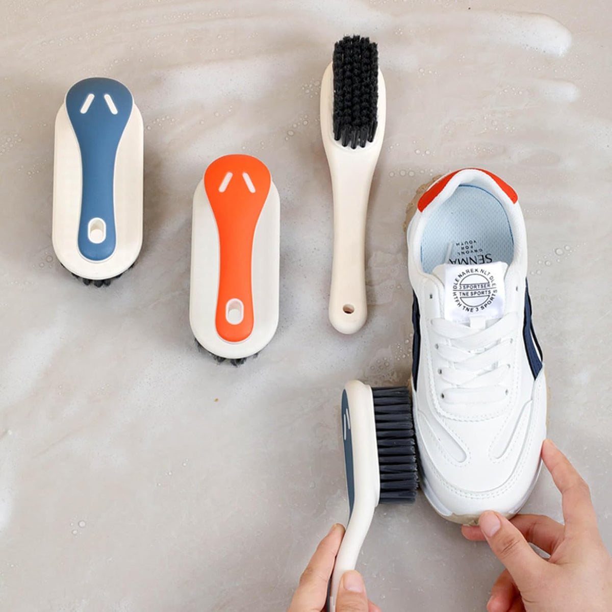 Soft Bristle Scrub Cleaning Brush Stain Remover Brush Fabric Cleaning Brush Laundry Brush Small