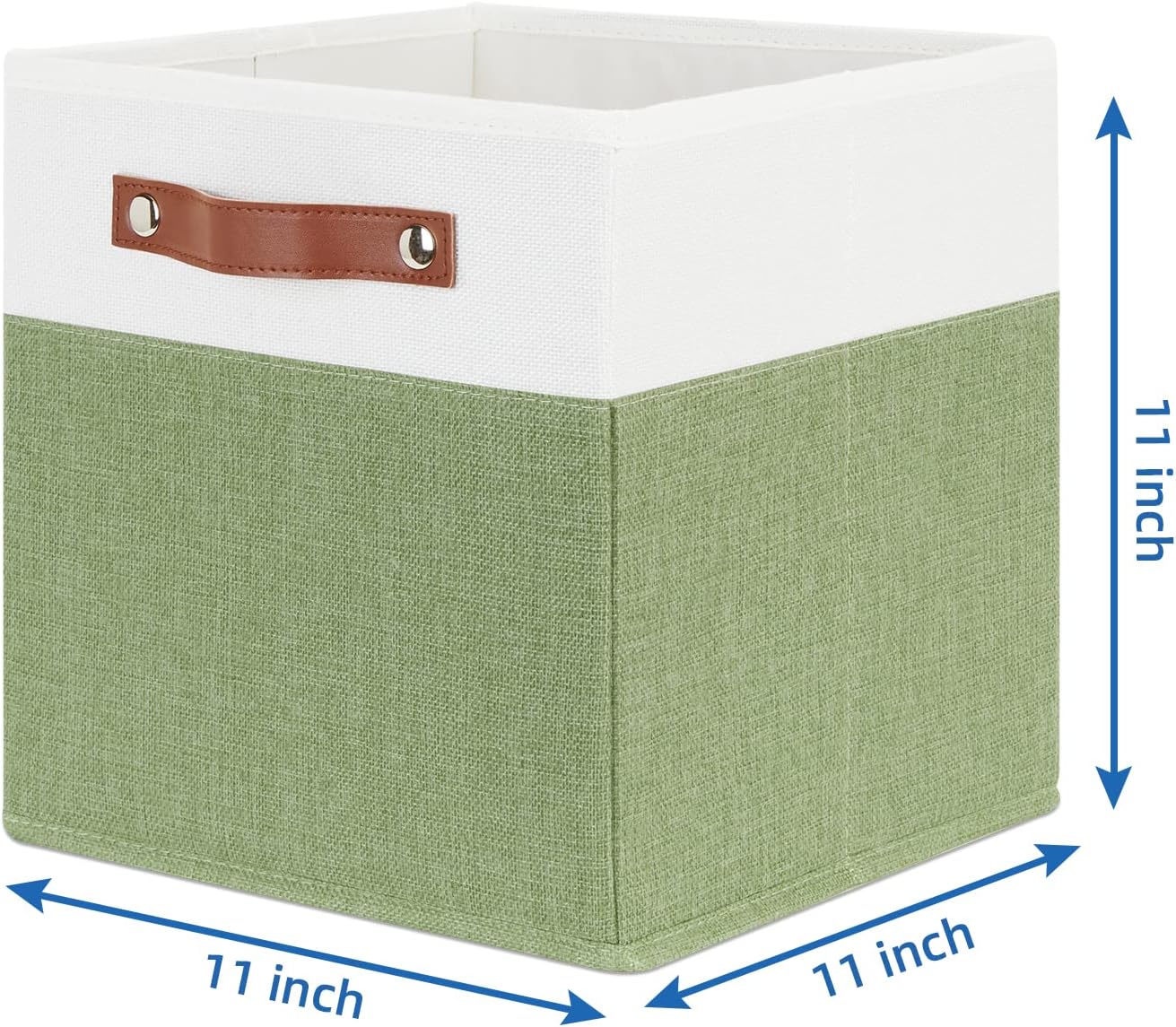Temary Fabric Storage Bin 11x11 Cube Storage Bins for Home, 4 Pack Fabric Organizer Bins Cube