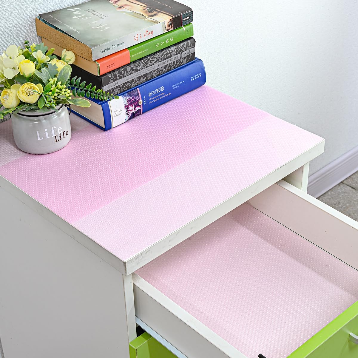 12Pcs Refrigerator Liners Washable Fridge Shelf Liners Refrigerator Mats for Freezer Glass Shelves