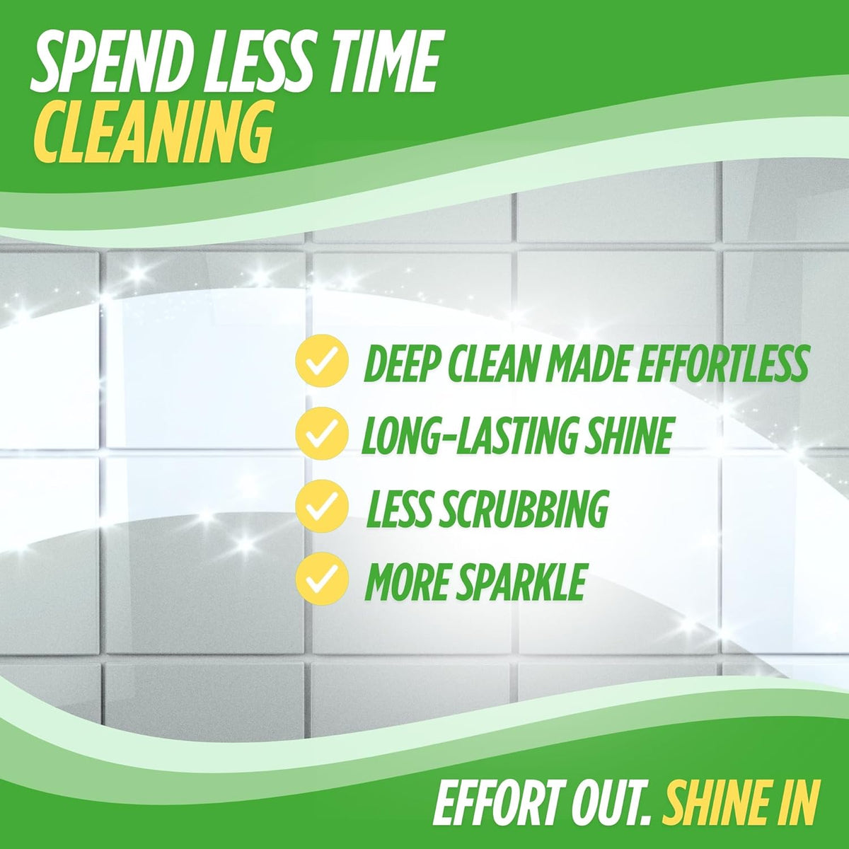 Oh Yuk Tub and Tile Cleaner – Combo Pack with Spray and Concentrate Refill | Cleans Tubs, Tiles