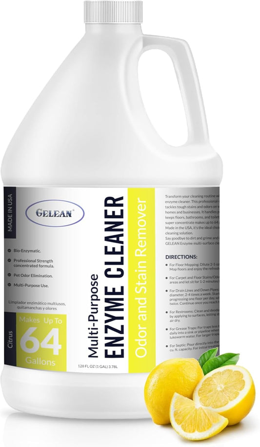 Multi-Purpose Probiotic Enzyme Cleaner, Made in USA - Pet Stain and Odor Remover - Concentrated