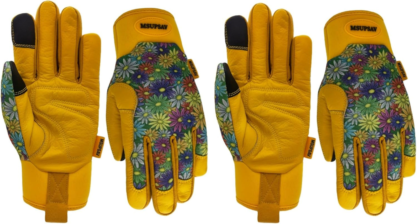 Thorn Proof&Puncture Resistant Gardening Gloves with Grip,Garden Gloves for Women, Leather Work