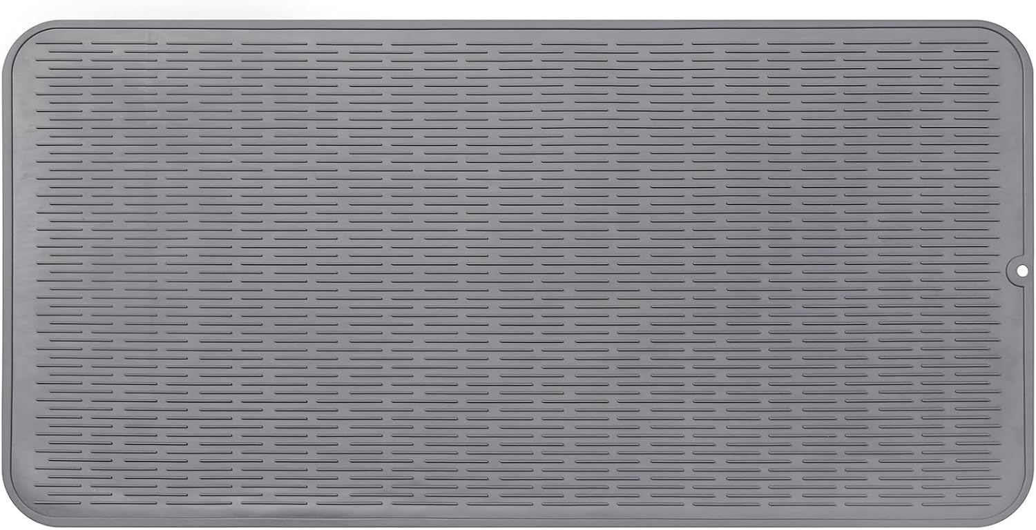 Silicone Dish Drying Mat for Multiple Usage,Easy clean,Eco-friendly,Heat-resistant Silicone Mat for